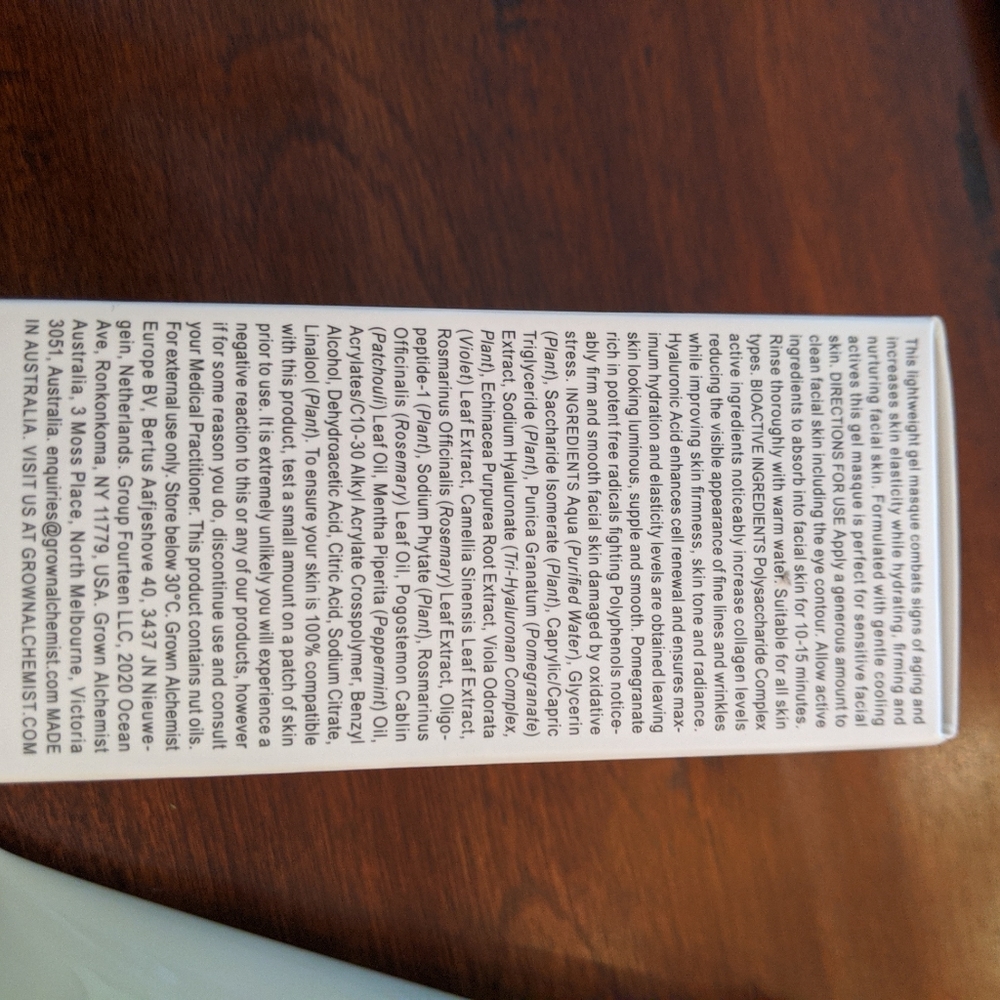 NIB Grown Alchemist Age-Repair Gel Masque - Picture 6 of 6